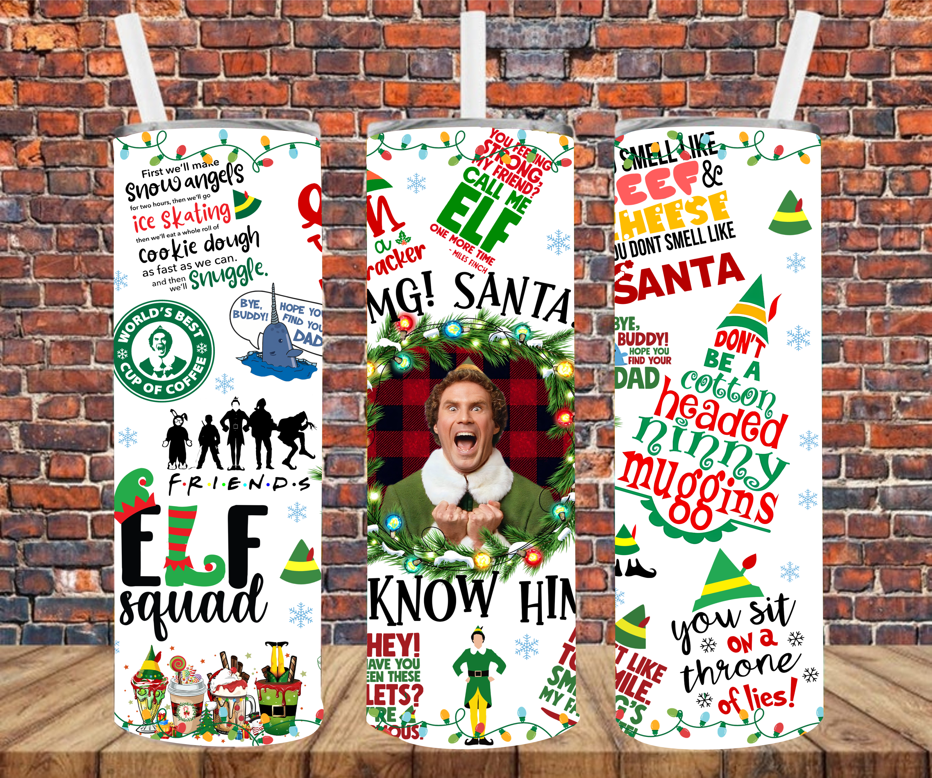 Christmas Movie - Tumbler Wrap - Sublimation Transfers