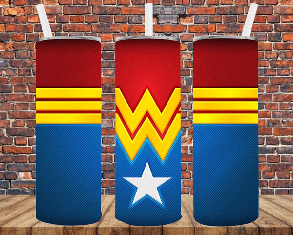Character Hero  - Tumbler Wrap - Sublimation Transfer
