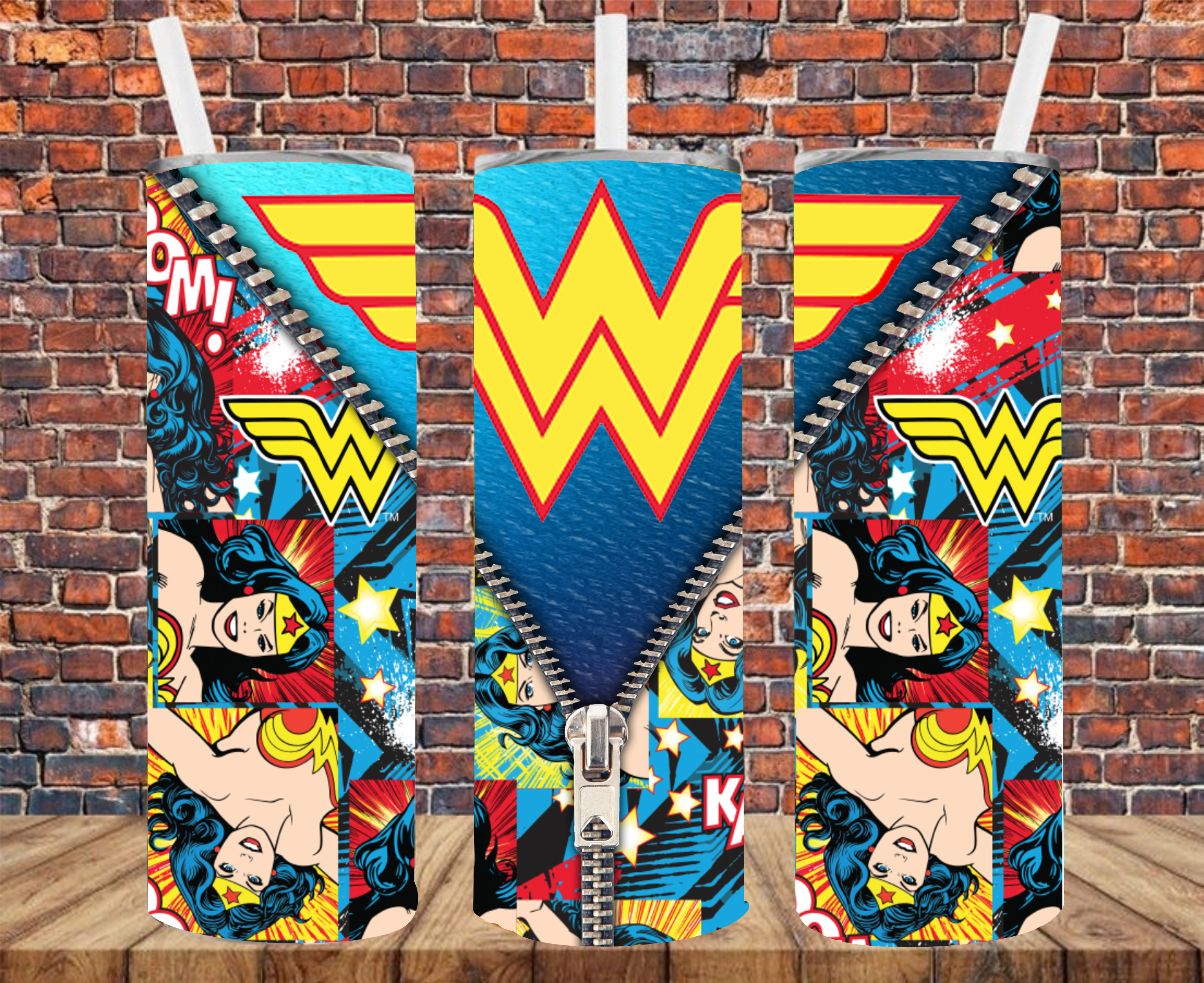 Character Hero  - Tumbler Wrap - Sublimation Transfer
