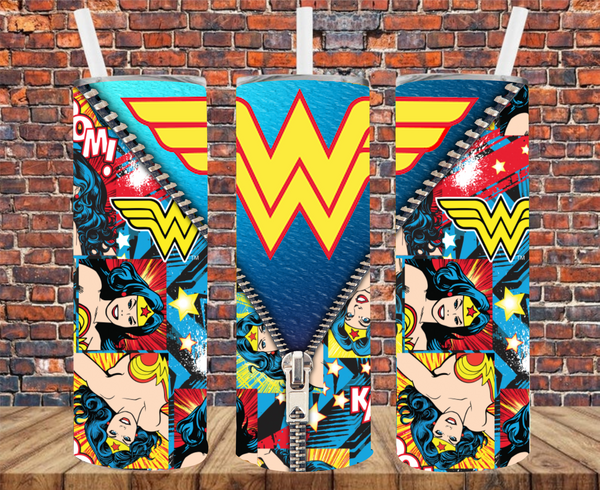 Character Hero  - Tumbler Wrap - Sublimation Transfer