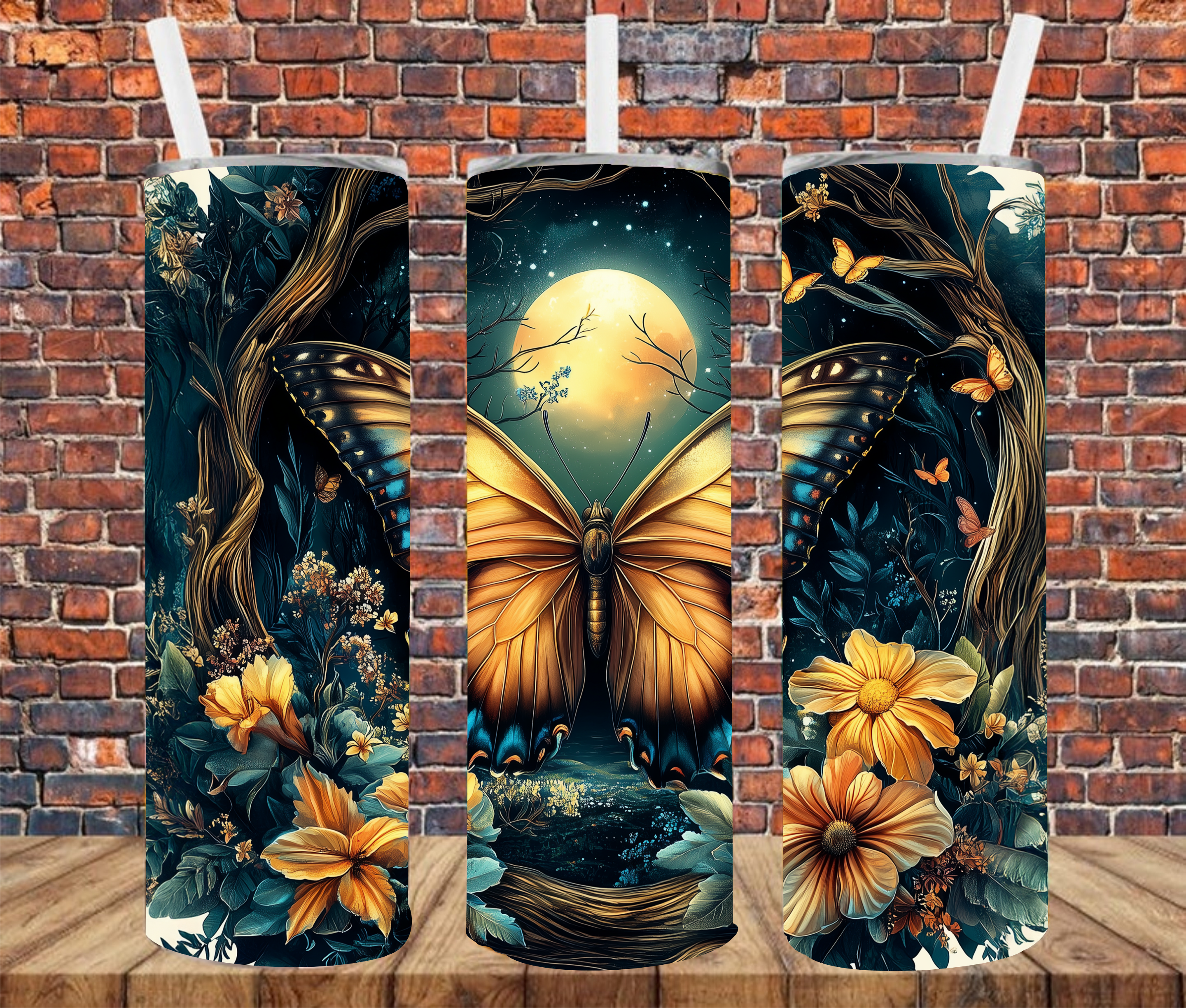 Butterfly - Tumbler Wrap - Sublimation Transfers