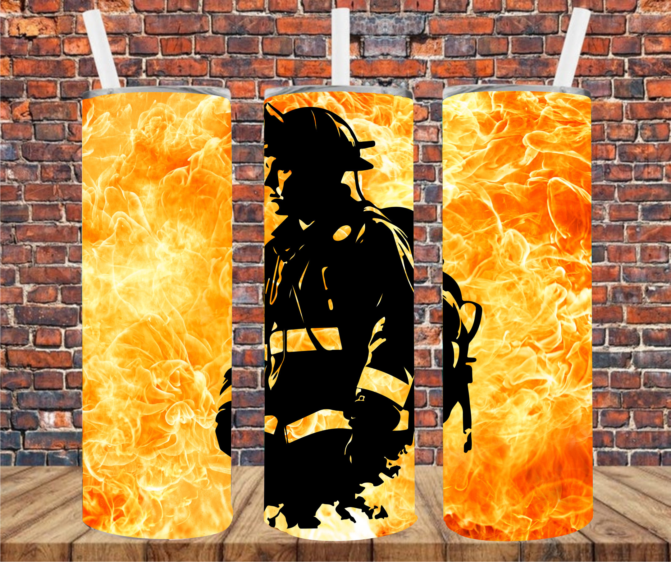 Firefighter - Tumbler Wrap Sublimation Transfers