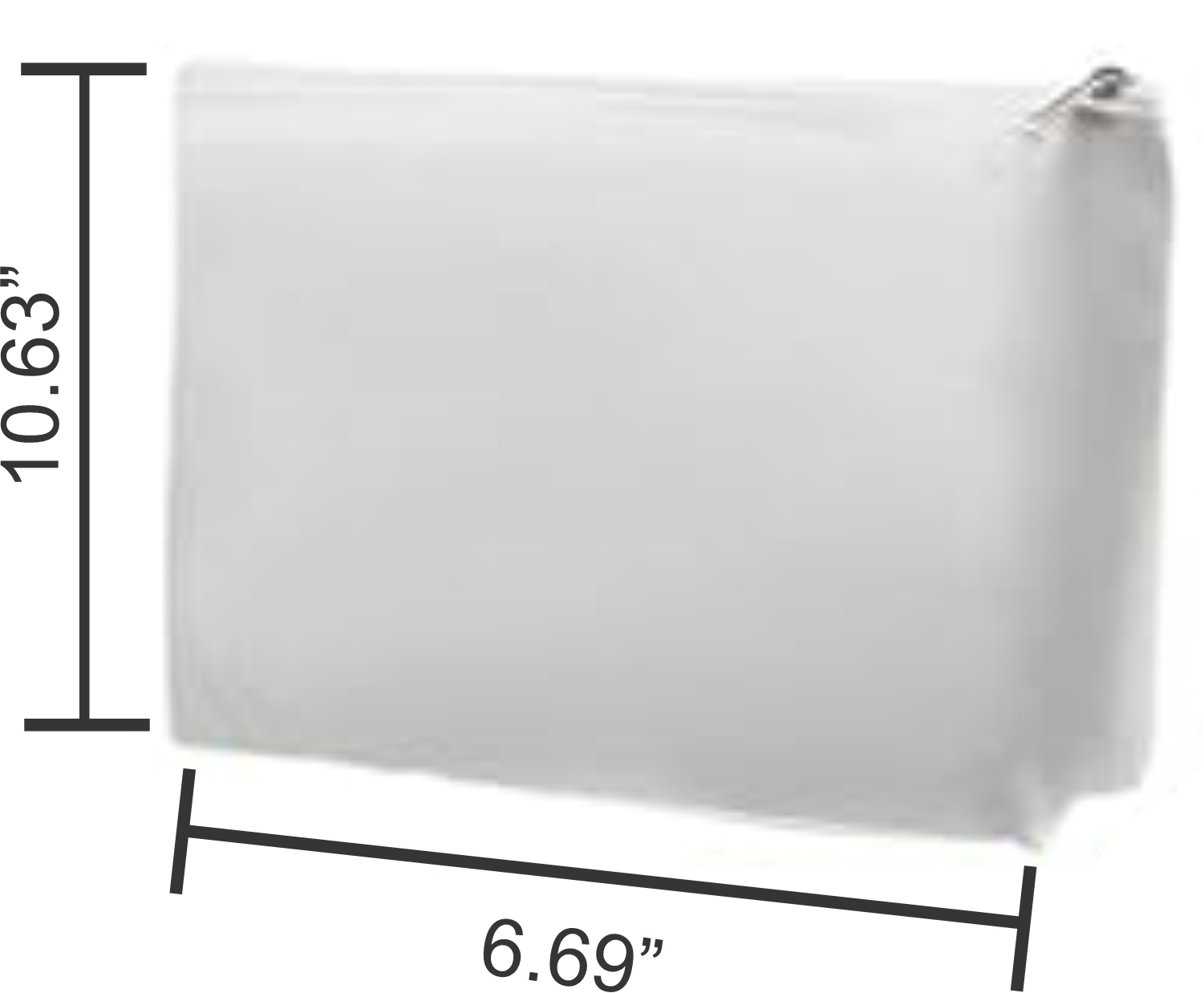 10.5" x 6.75" - XL Makeup Bag - Sublimation Blank